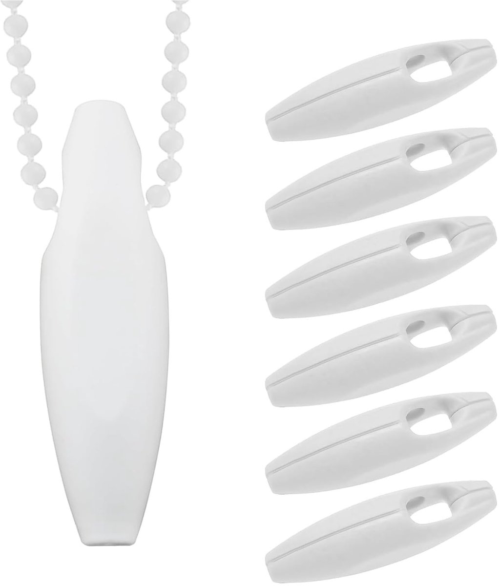 Kettinggewichten voor rolgordijnen - 6 stuks - witte jaloezieën accessoires - ShopVlot