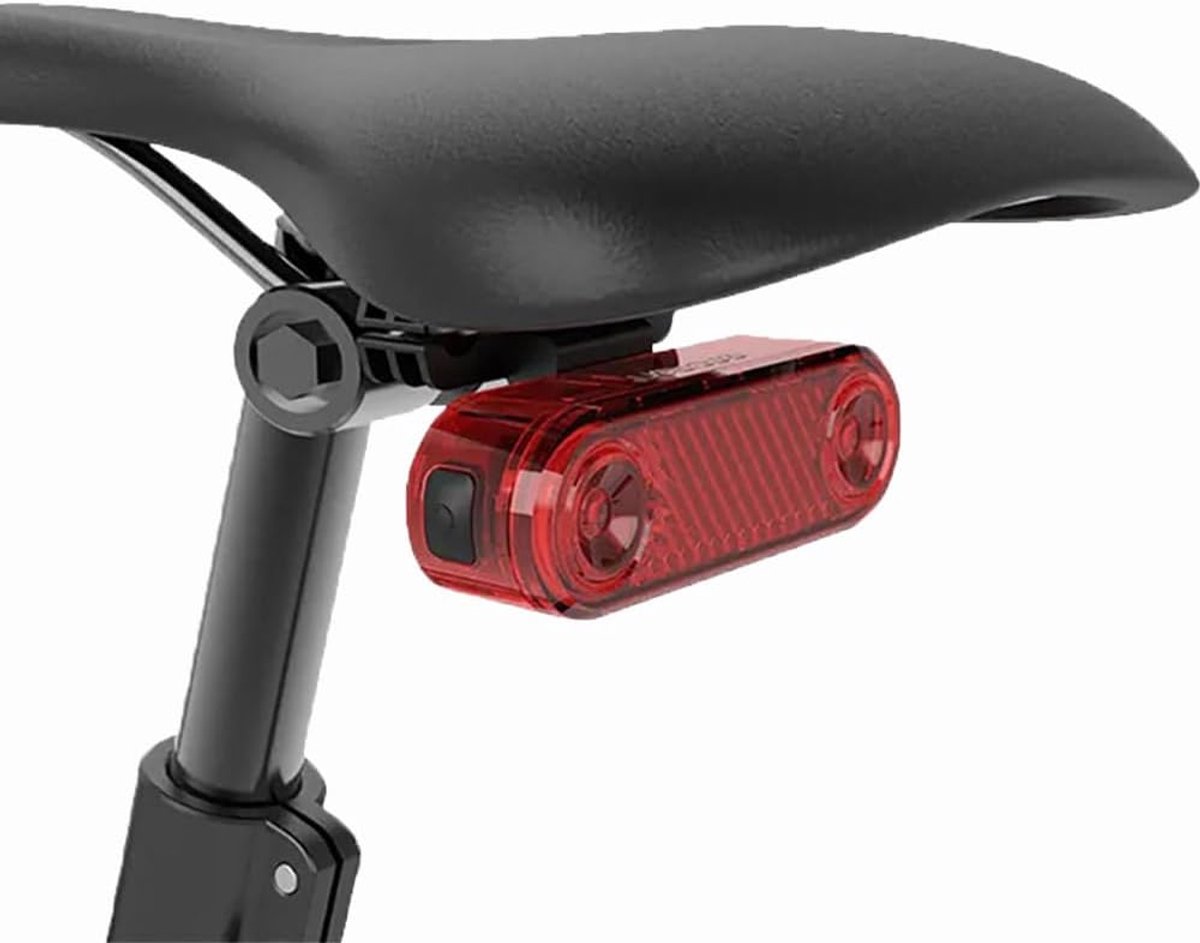 Fietsachterlicht LED 60 lumen - Oplaadbaar via USB - Waterproof IPX-6 - Veiligheid bij remmen - ShopVlot