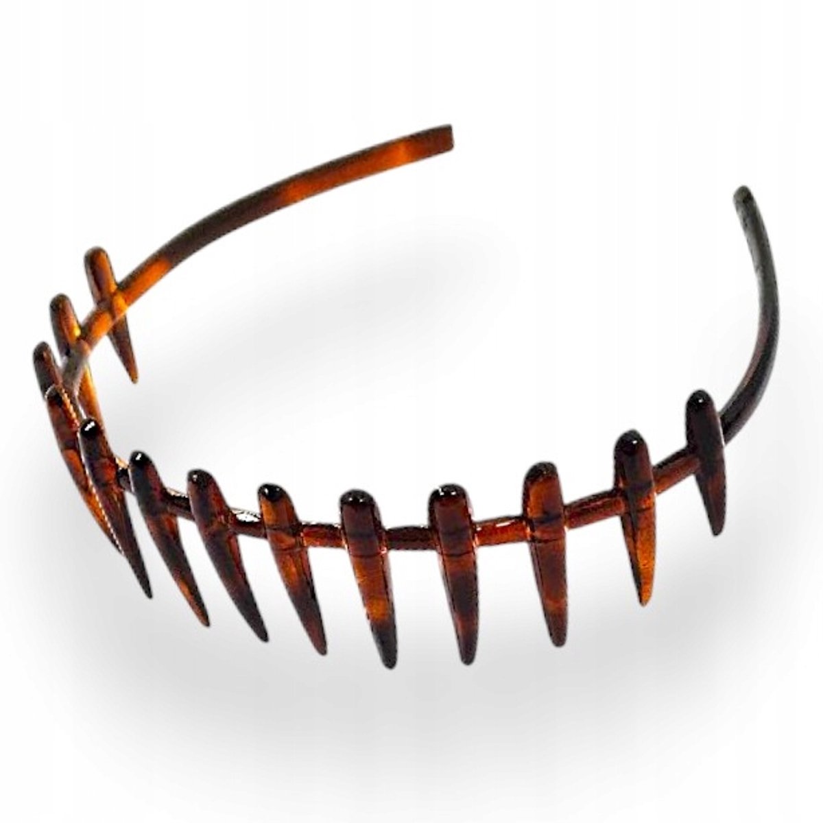 Franjehaarband Bruin - sterk & elastisch