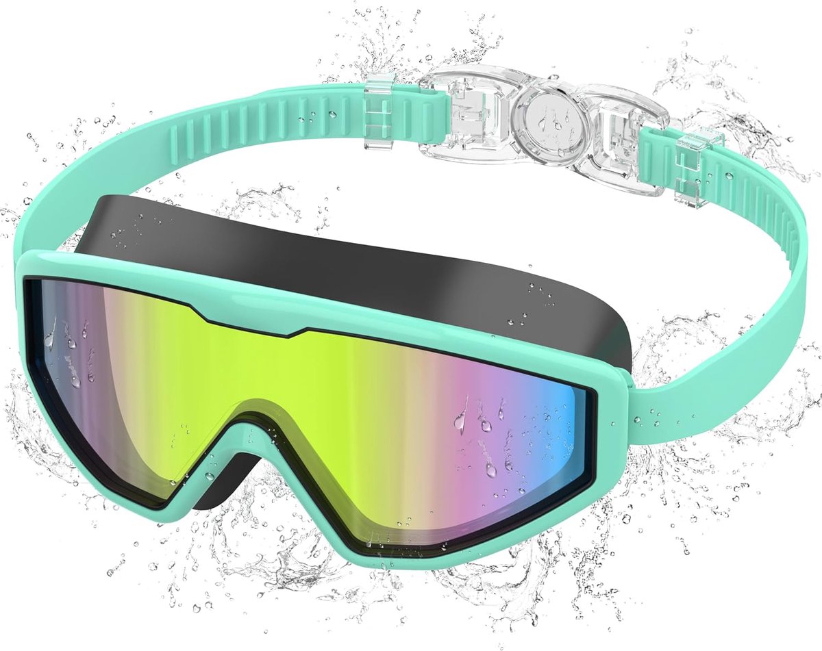Zwemgoggles Kinderen 180° Panoramisch - Frameloos Ontwerp - Verbeterde Veiligheid en Zicht - SnelShoppen