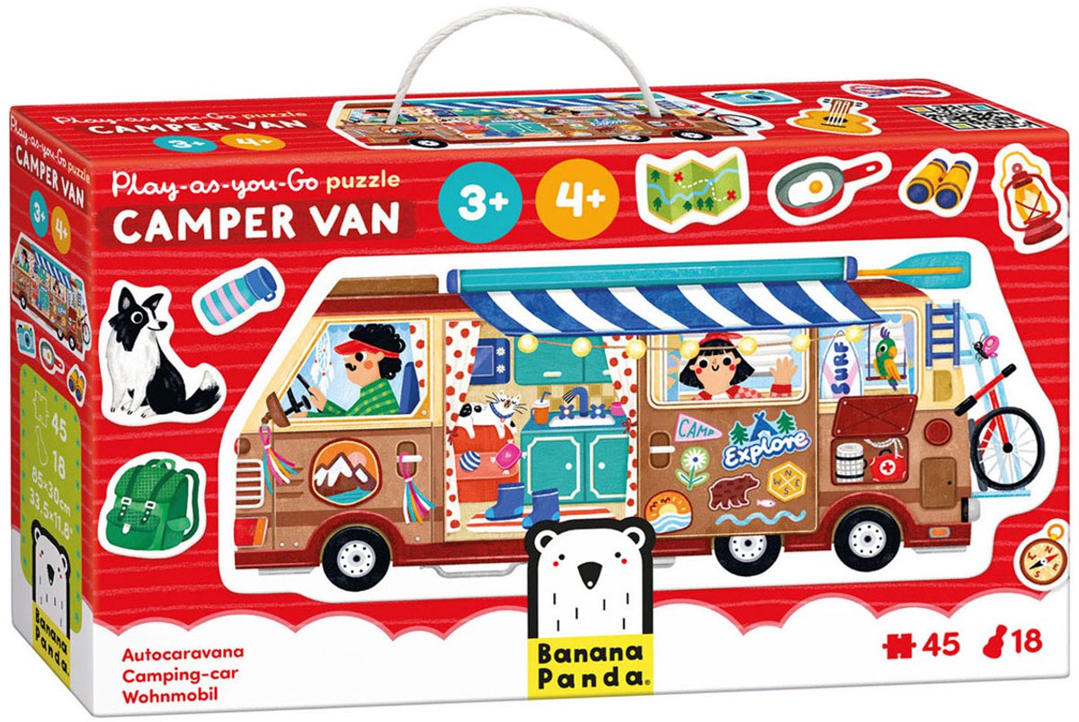Banana Panda - Play-as-you-go Puzzel Camper - 45st.