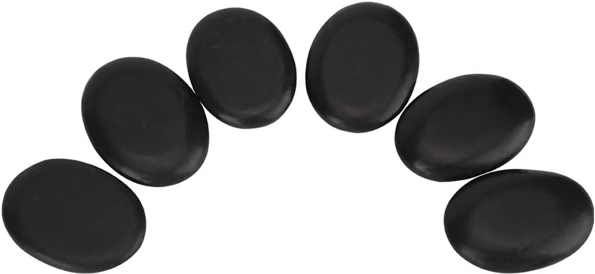 Massage stenen set 12-delig - basalt stenen - ontspanning en pedicure - voor thuis spa ervaring - SnelShoppen