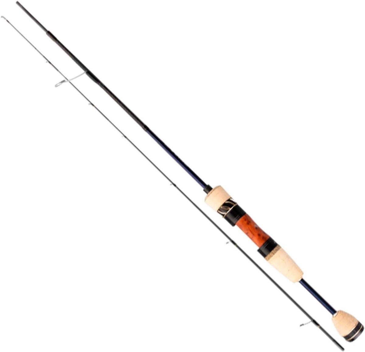 Forelhengel Vishengel - Reishengel Spinninghengel - Vissen in Zoetwater - Compact 3-delig Ontwerp - 1.68 meter - Grijs