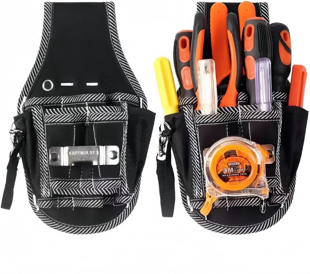 Professionele Gereedschapszak met 7 Tassen - Oxford Canvas - Waterdichte Organizers - Ideaal voor Gereedschap Opslag - SnelShoppen