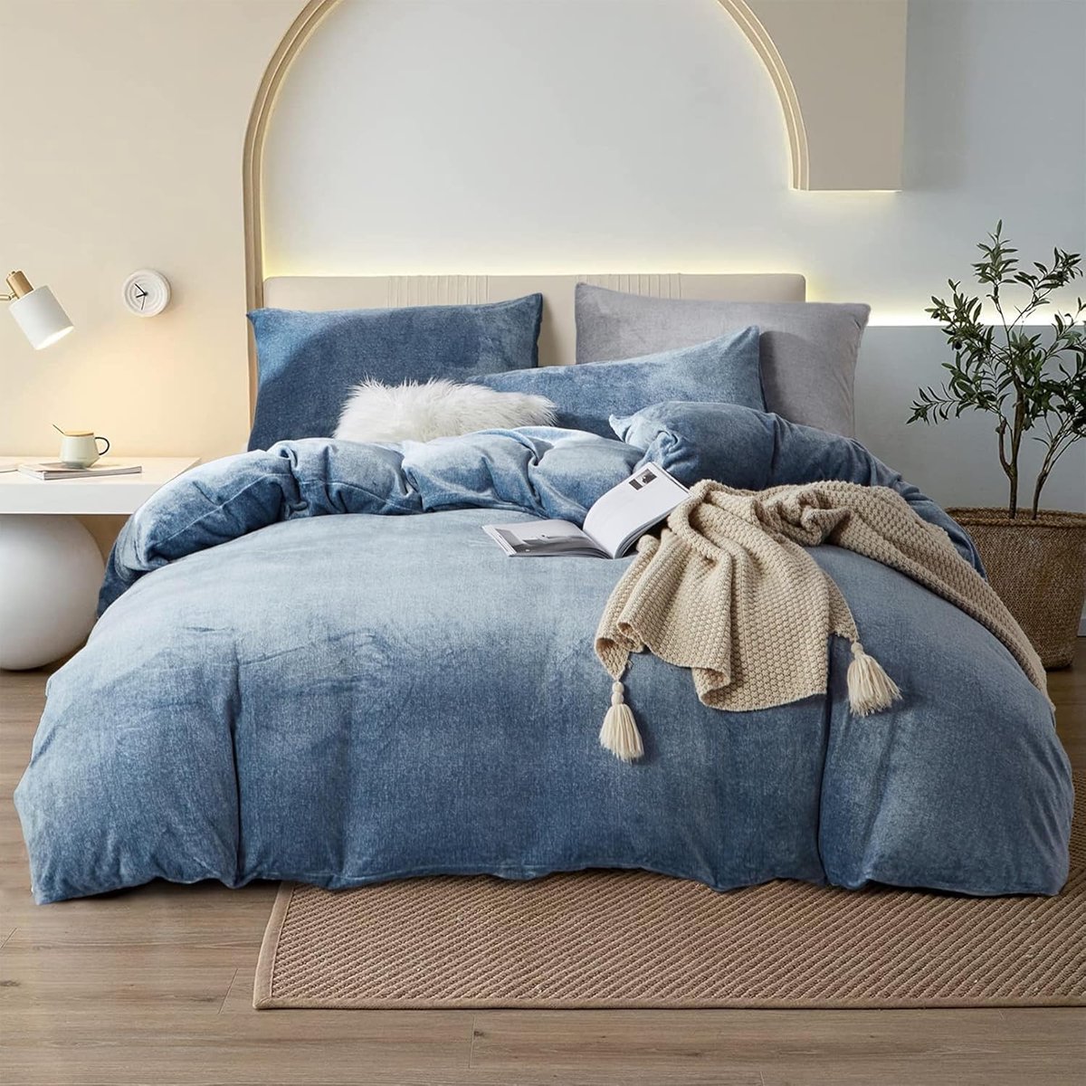 Dekbedovertrekset 135 x 200 cm - Fluffy Pluche - Warm en Zacht - Ideaal voor de Winter - ShopVlot