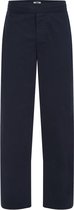 WE Fashion Heren regular fit chino met elastische tailleband