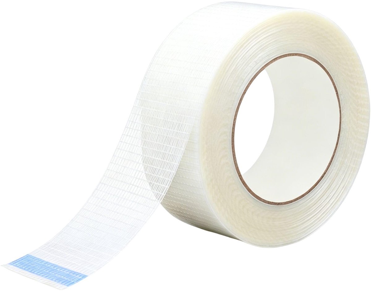 Kleefband 50mm x 20m - Glasvezel - Hoge kleefkracht - Geschikt voor dampremmers - ShopVlot