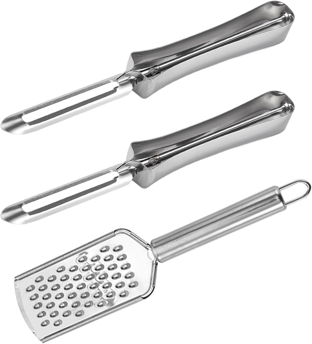 2 Stukken Roterende Roestvrijstalen Dunschiller, 1 Stuk Plantaardige Rasp, Aardappelschiller, Komkommerschnitzel, Huishoudelijke Keukenbenodigdheden.