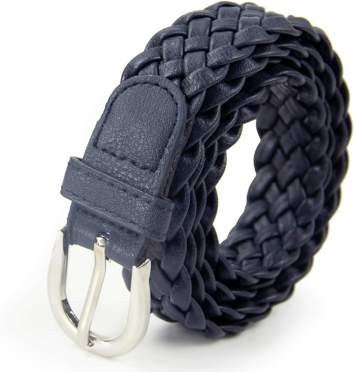 Damesriem, 3 cm breed, gevlochten riem, lengte 105 cm, voor rok, jurk, jas en jeans