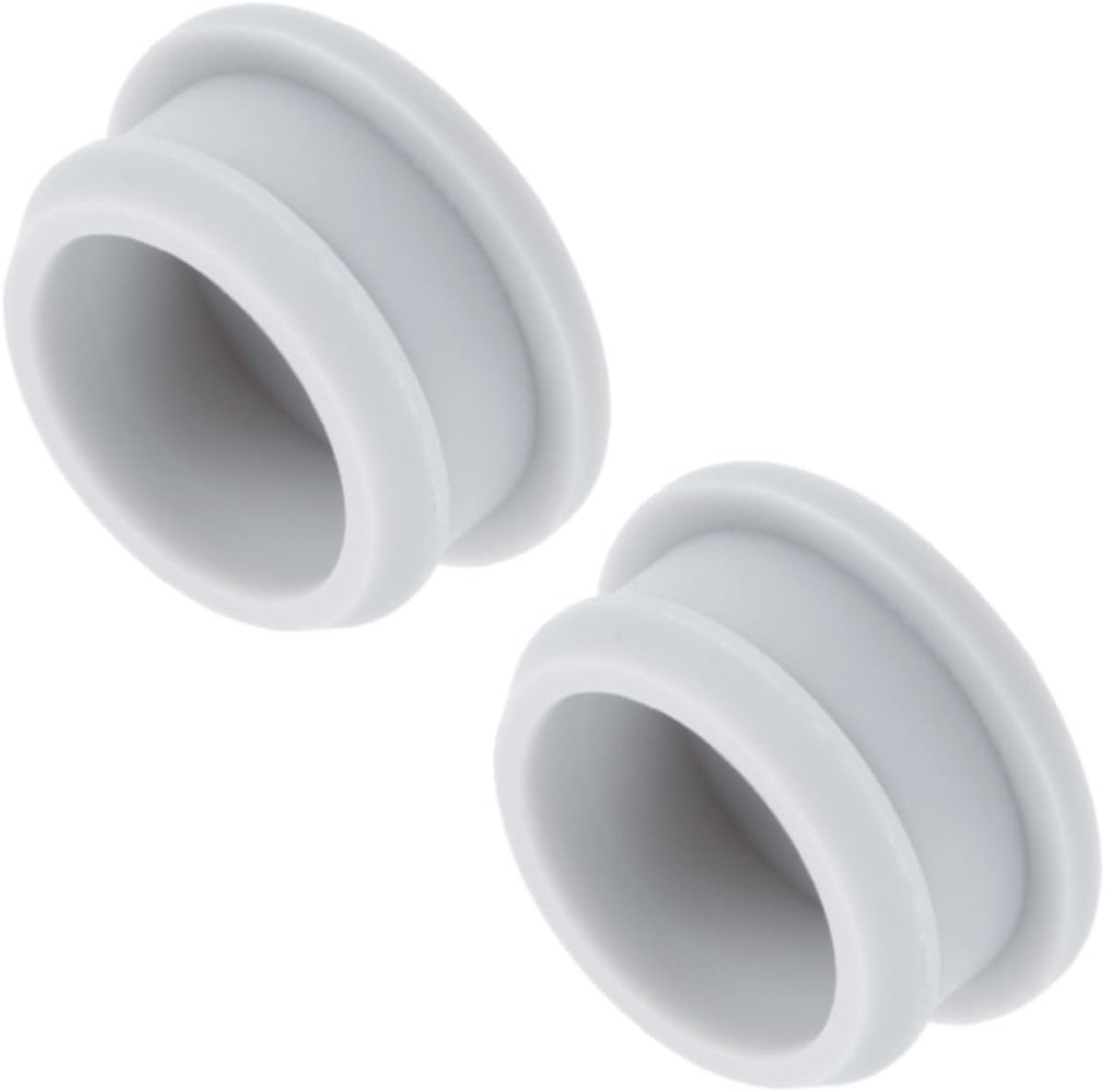 Kliksluiting van siliconen, rubberen afdichting voor keuken, waterdichte afdichting, ronde platen, diameter 26 mm, grijs, 2 stuks