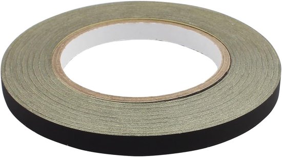 Map 8 mm breed isolerende acetaat doek plakband voor laptop transformator zwart DE de — afbeelding 3