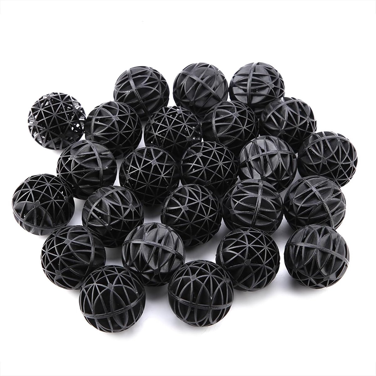 Filters, Aquarium Filter Media Bio Poreus Filter Biochemische Bal 50 Stcs Vijver Filtermateriaal met Katoenen Aquariumvijver Filtermateriaal (46 mm met katoen)