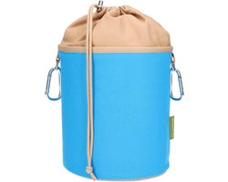 trendfinding Wasknijperszak van canvas stof met 2 karabijnhaakjes voor 200 wasknijpers, extra groot en stabiel, 17 cm x 20 cm x 10 cm