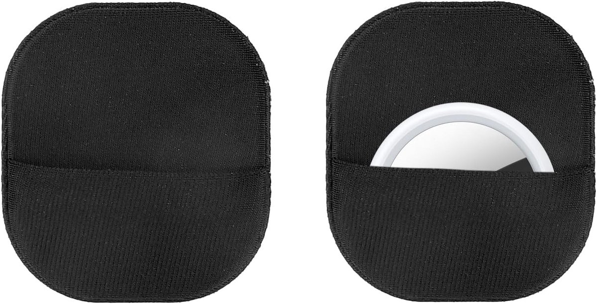 2 Stuks Houderhoesje voor Airtag, Zelfklevend Houder met Klevende Houder voor Bagage TV-Afstandsbediening Laptop Tas Rugzak en Fiets