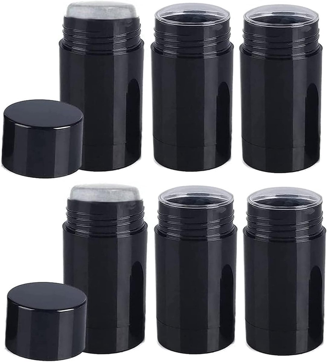 Deodorant Containers Twist Up Vulling Stok Hervulbare Buizen Plastic Deodorant Container Ronde Lege Deodorant Buis voor Diy Deodorant Lippenstift Krijt