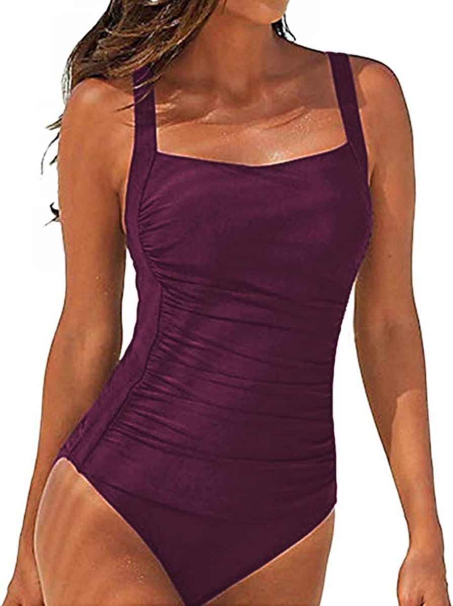 Badpak voor dames, buik, eendelig, buikreducerend, hoge taille, eendelig badpak voor vrouwen, sexy U-hals, bikinisets