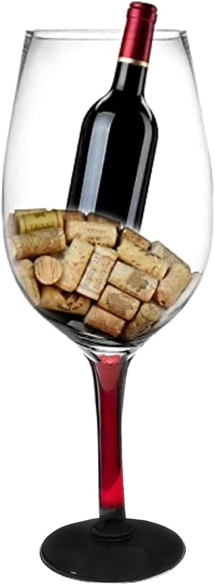 Giant Wijnglas Enorme Stemware Creatieve Oversized Beker Extra Grote Champagneglazen Bier Mok Rode Wijnglazen (red 2500ml)