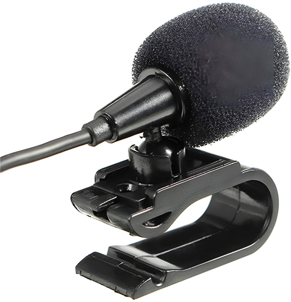 Audio microfoon 3,5 mm jack - met houder voor bevestiging - compatibel met autoradio Clarion - helder geluid - SnelShoppen