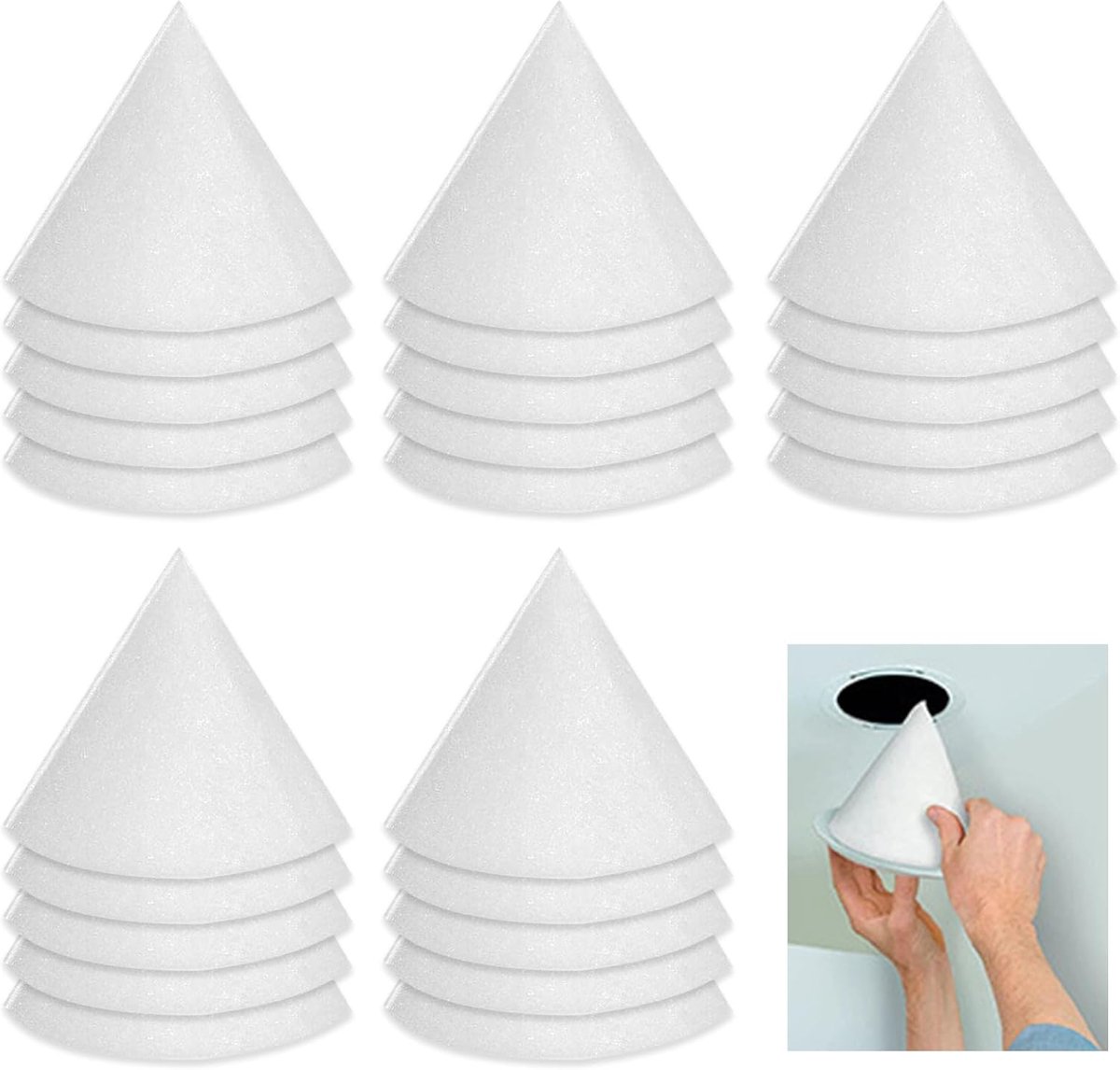 25 stuks filtervlies Lengte 180 millimeter Filterdiameter 125 millimeter G4 filter ventilatiesysteem Geschikt voor alle soorten ventilatiesystemen in huis