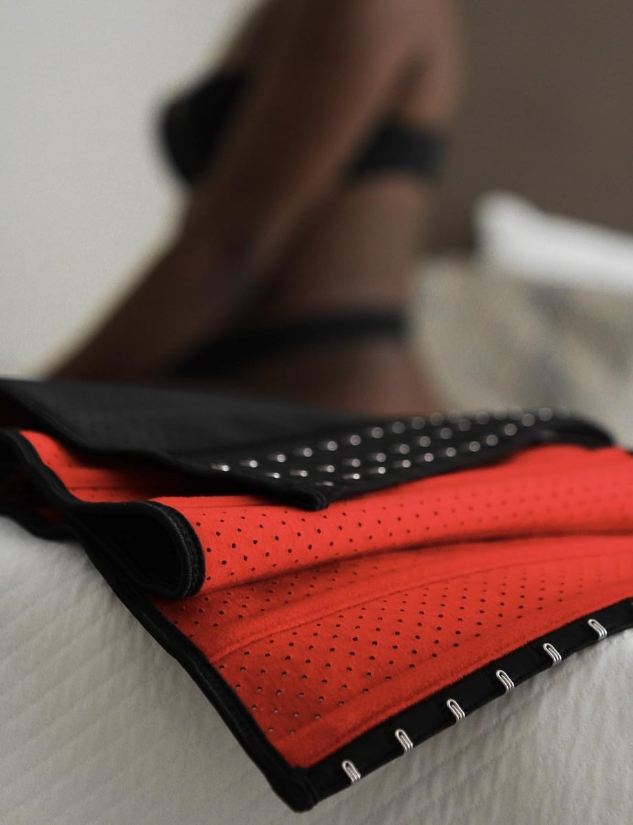 Slankheidsgordel voor dames, afslankriem, lendensteun en vormgevende ondersteuning voor taille, platte buik en rugontlasting, comfortabel, ademend en onzichtbaar onder de kleding, Zwart, M