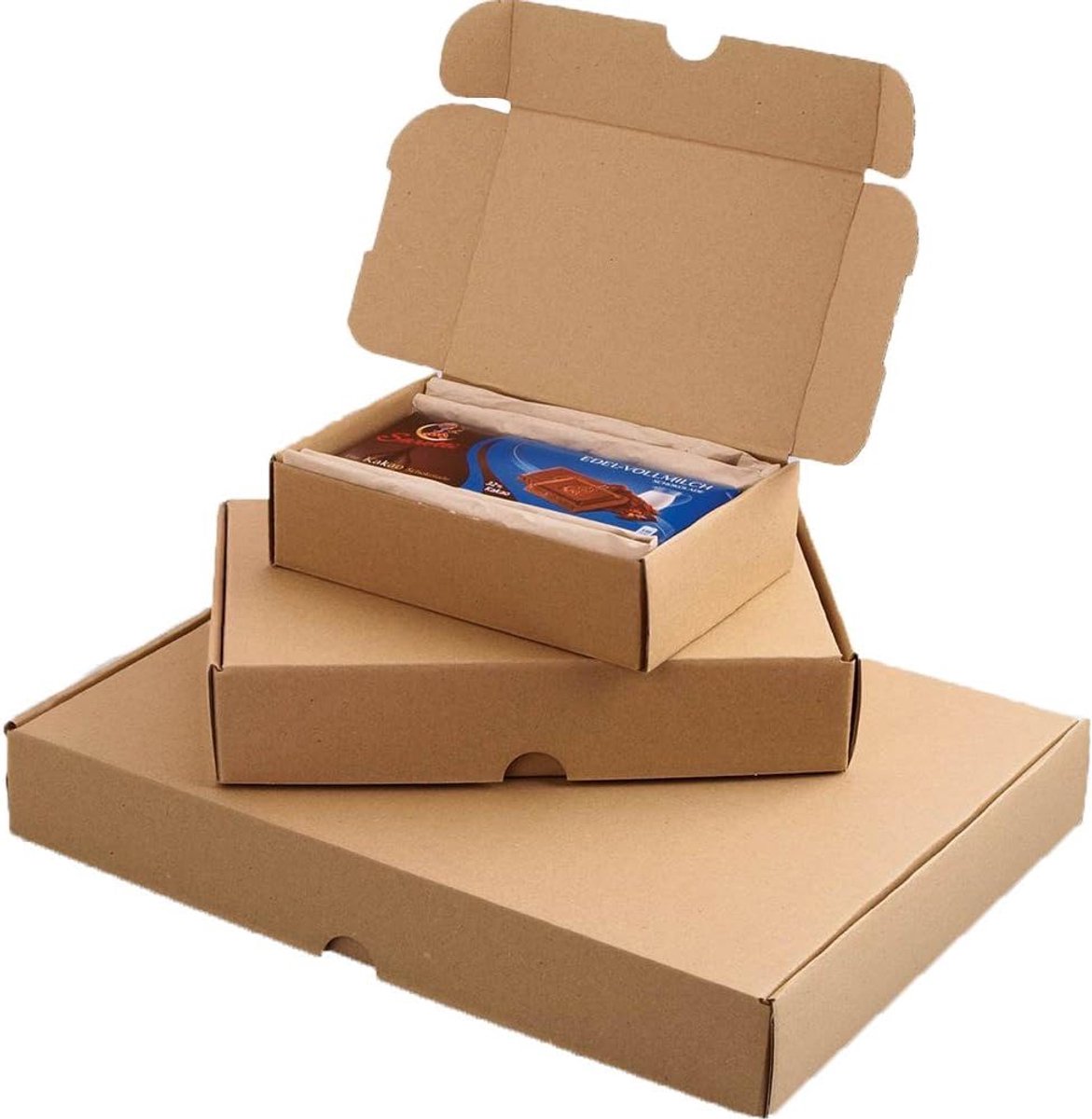 Econ mailbox A5 225 x 155 x 45mm - bruin - lichtgewicht en sterk - ideaal voor kleine items - SnelShoppen