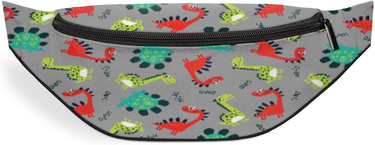 Dinosaurus Heuptas - Buiktas Kinderen - Sport en Reizen - Waterafstotend Polyester - 35.5 x 13 cm - Meerkleurig