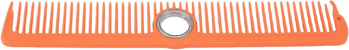 Kapperskam Draaibaar - Stylingkam Snijkam - Haar Stylen - Innovatief Kogellager - 21 cm - Oranje