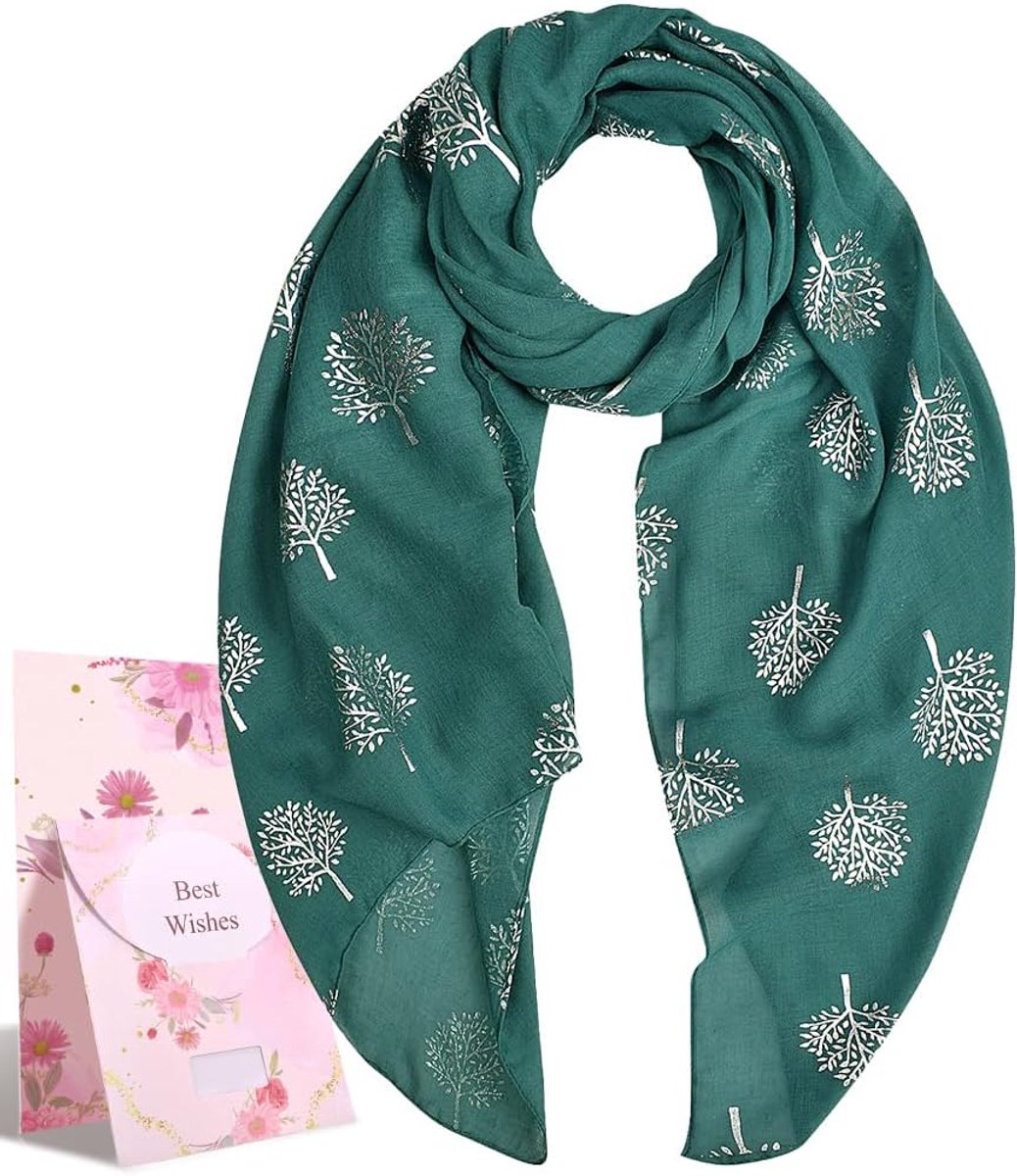 Dames mode sjaal voor dames sjaal Mulberry Tree sjaal glitter sjaal dames sjaals pashmina sjaals lichtgewicht sjaal