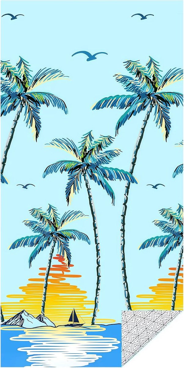 Strandhanddoek, microvezel strandhanddoek, strandaccessoires, groot, 180 x 80 cm, saunahanddoek, XXL strandhanddoek, zandvrij, saunahanddoek, microvezel, handdoek, sneldrogend, strandhanddoek