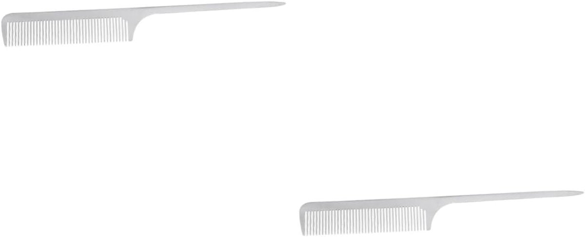 Zak Kapperskam - Styling Kam Metaal - Haar Stylen - Fijn Gekarteld - 25 cm - Zilver