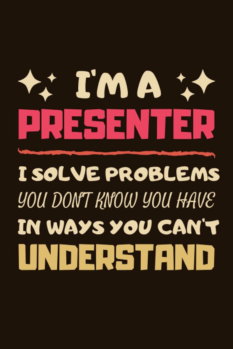 Gifts: Blank Lined Notebook Journal Diary Paper, a Funny and Appreciation Gift for Presenter to Write in