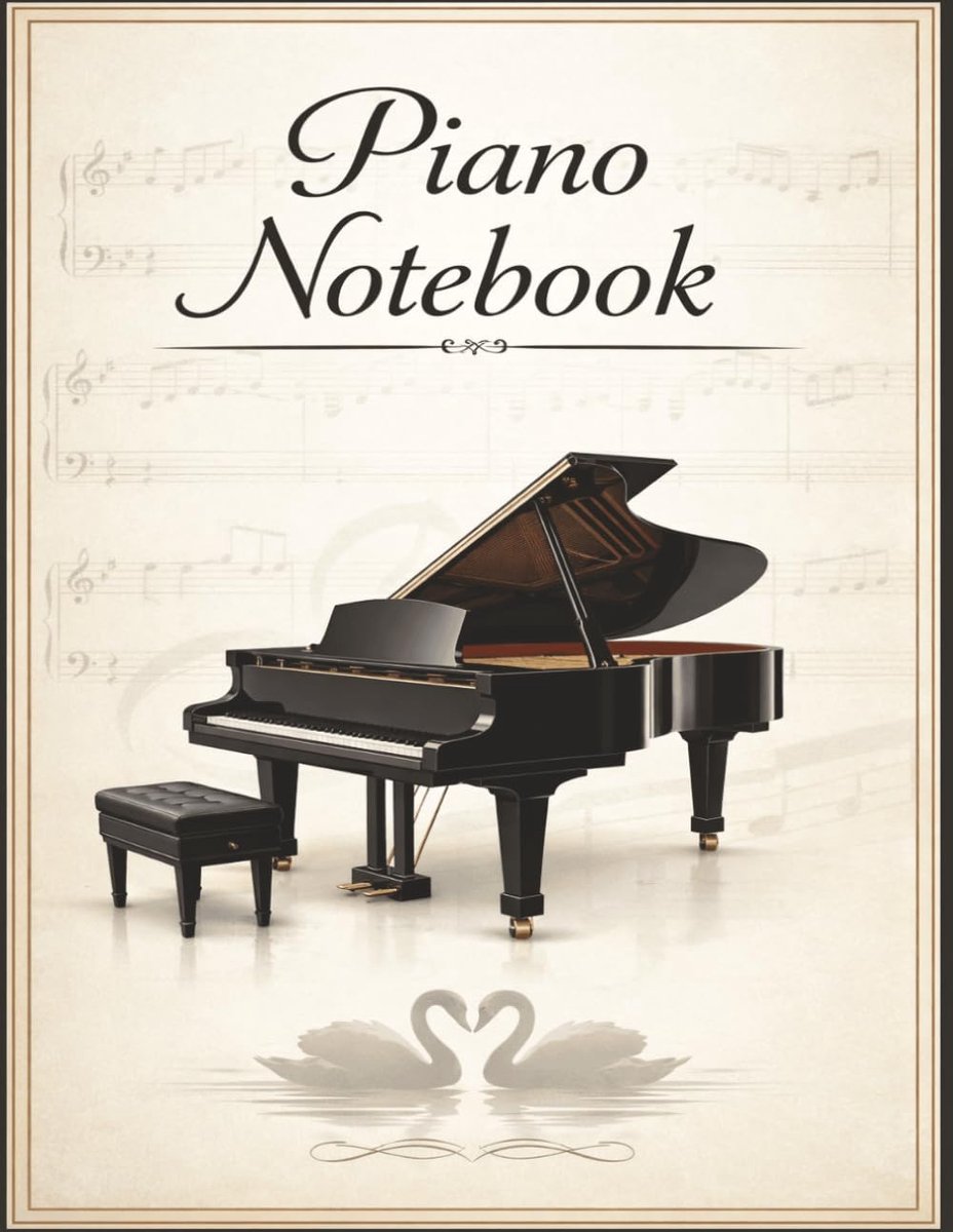 Piano notitieboek - groot notenschrift - voor componisten en studenten - ideaal voor muziekcreatie - ShopVlot