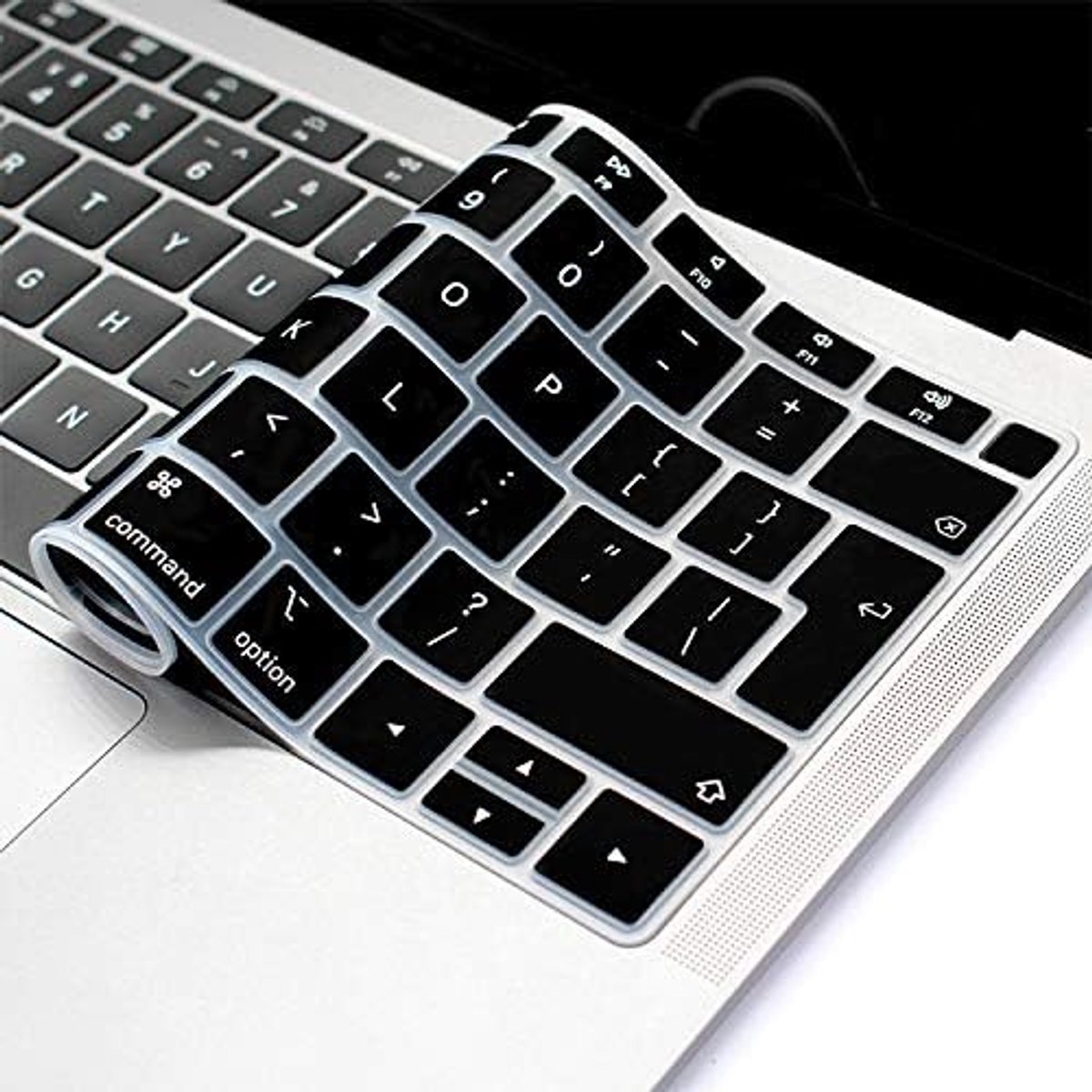 Keyboard bescherming - geschikt voor MacBook Air (2018-2019) - zwart - voorkom stof en vuil - ShopVlot