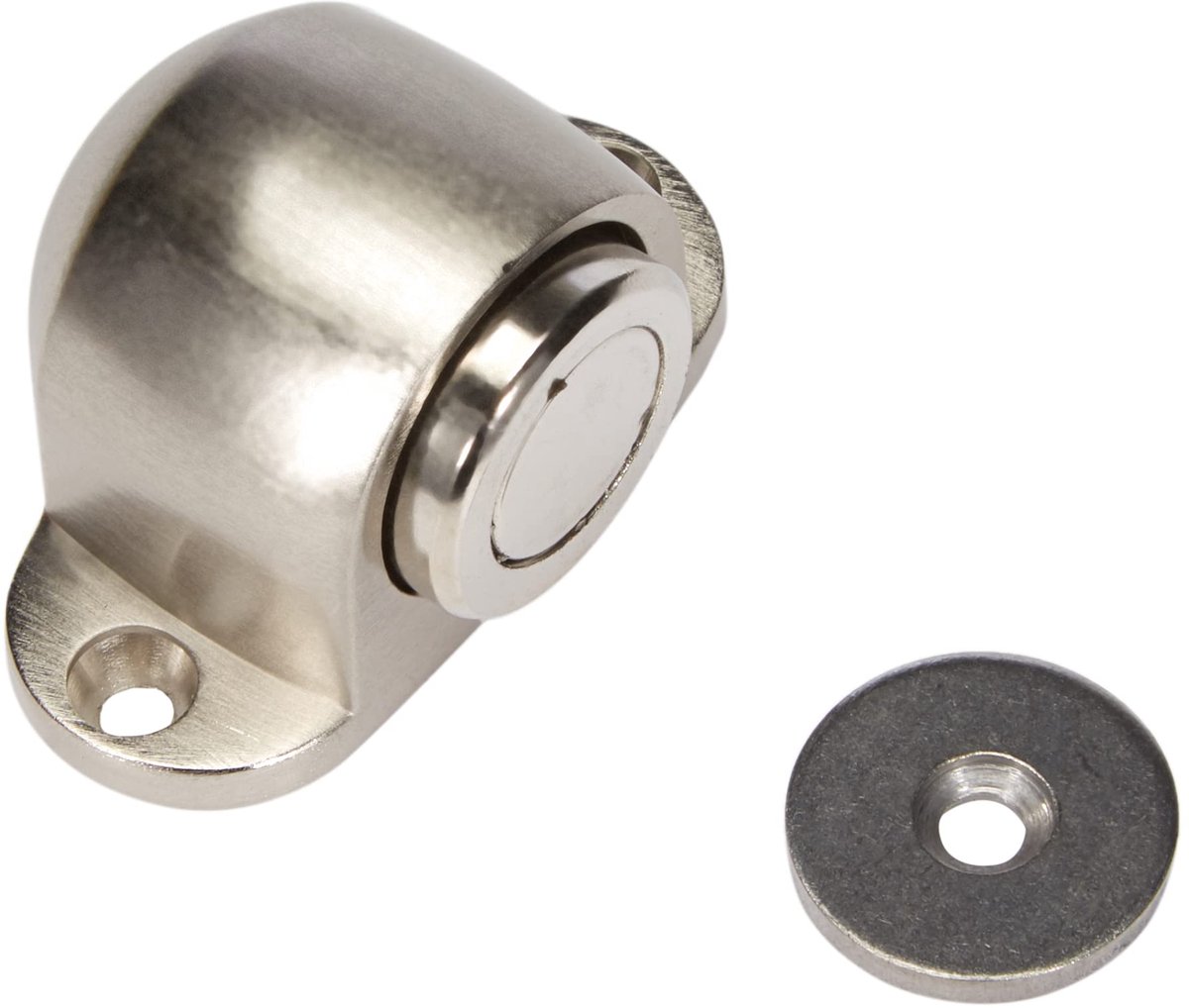 Deurstopper magnetisch - compact metaal - roestvrijstalen magneet - voorkomt schade aan muren - ShopVlot