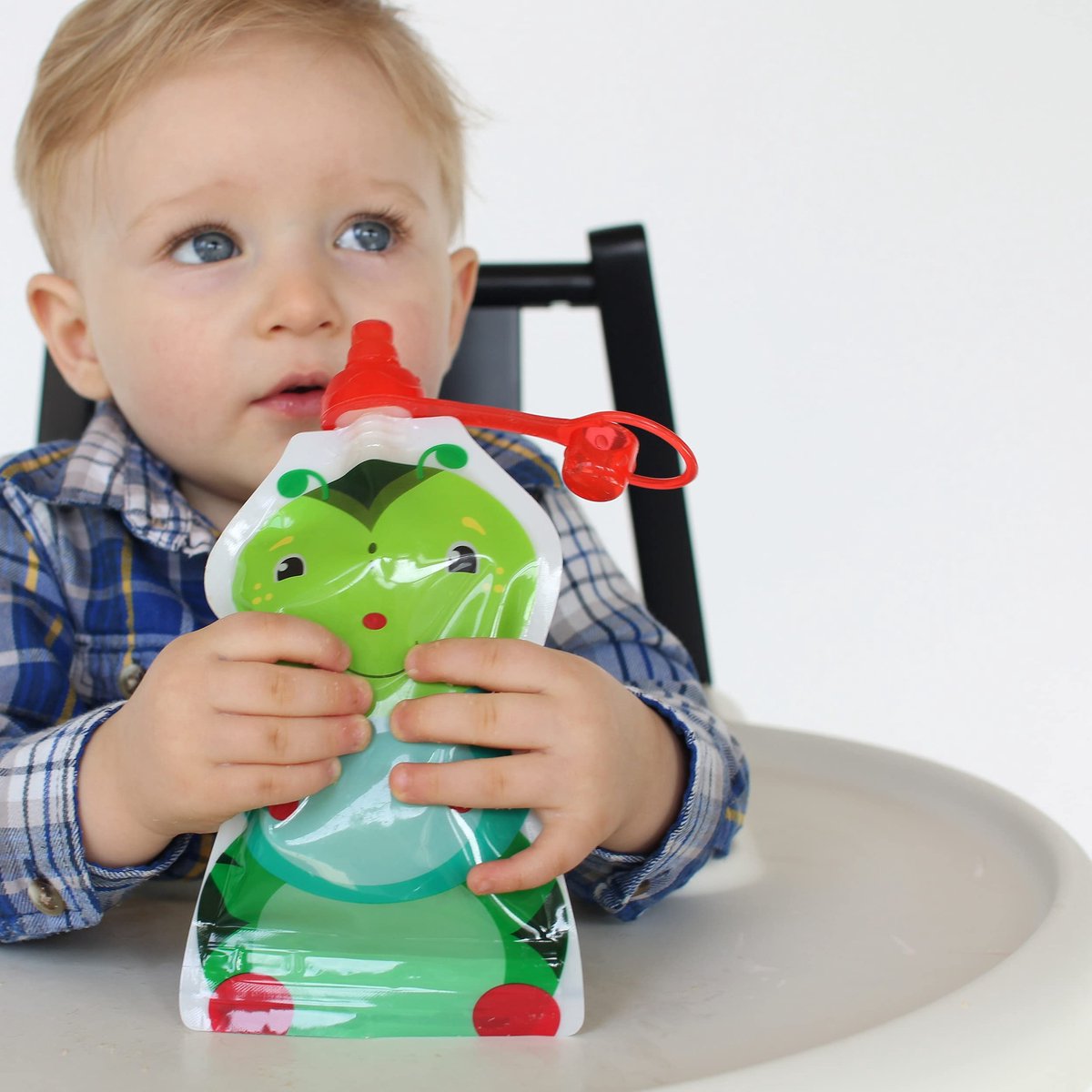 Knijpzakjes babyvoeding 150 ml - herbruikbaar - 4 zakjes - ideaal voor onderweg - ShopVlot