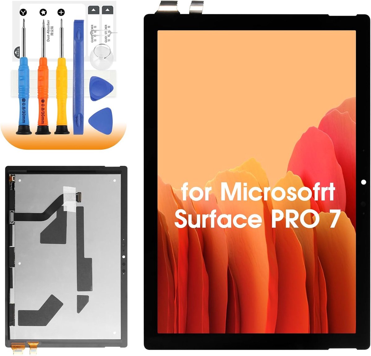 LCD scherm voor Microsoft Surface Pro 7 12.3 inch - vervangingsdisplay met digitale aanraakfunctie - ShopVlot