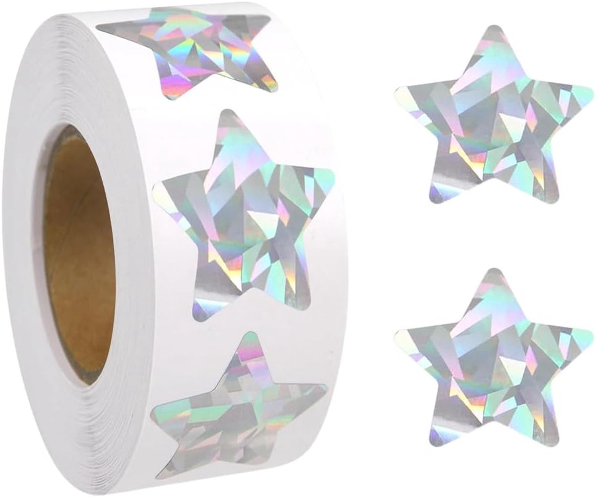 Sterrenstickers 500 stuks - Glitter sterren - Luminous ontwerp - Perfect voor beloningen en decoratie - ShopVlot