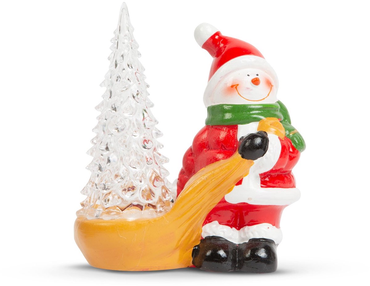Kerst RGB LED decoratie - sneeuwpop - 13 x 7 x 15 cm 1 Stuks [58272]