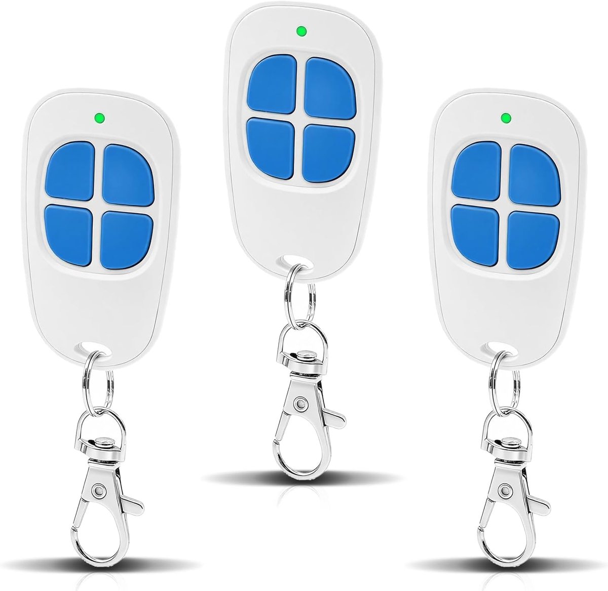 Afstandsbediening voor poort en garage - 3 x AAM0049 - 433,92 MHz - lang bereik en geheime code - ShopVlot