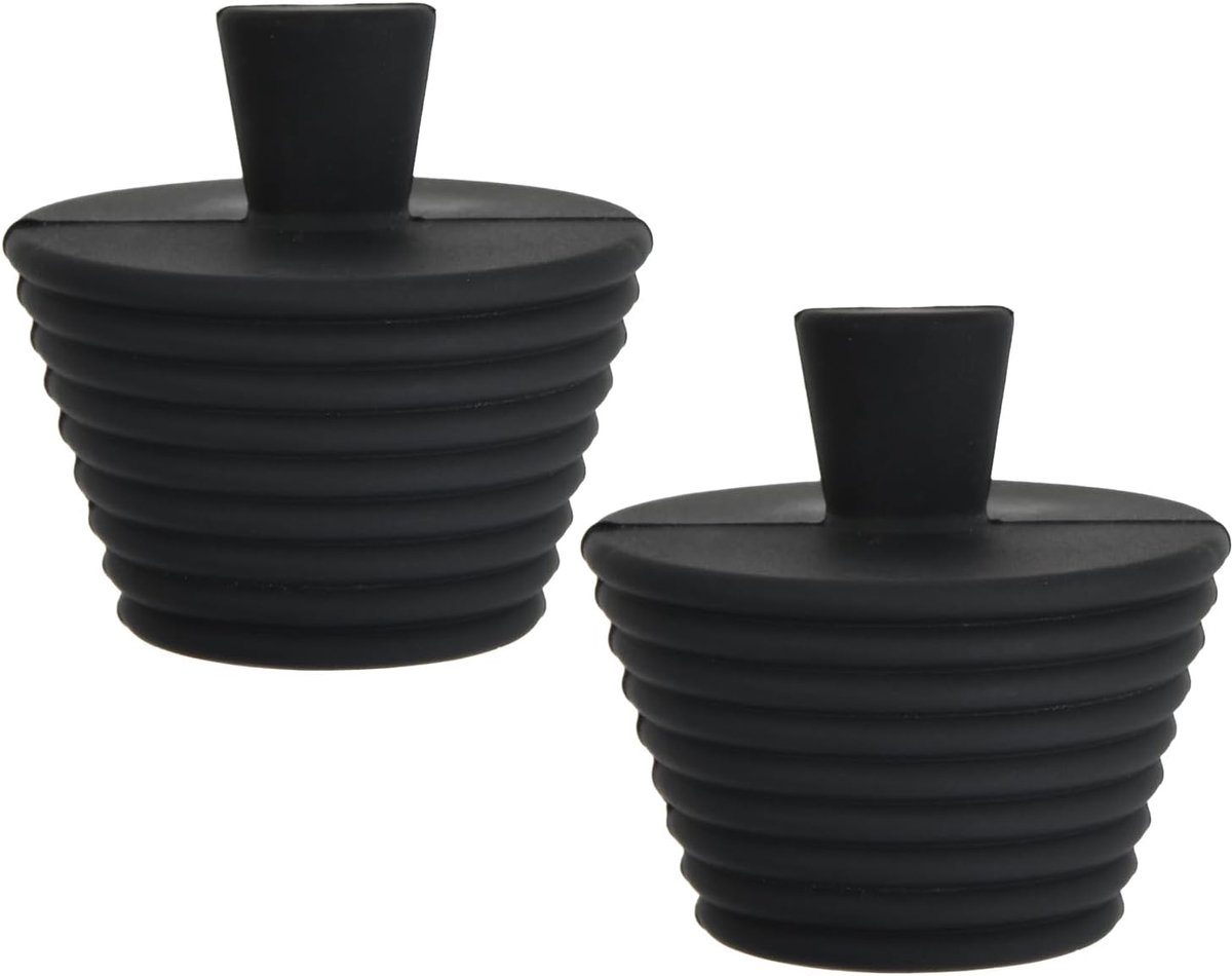 Afvoerstopper set van 2 - Flexibel silicone - Spiral design - Perfecte afsluiting - ShopVlot