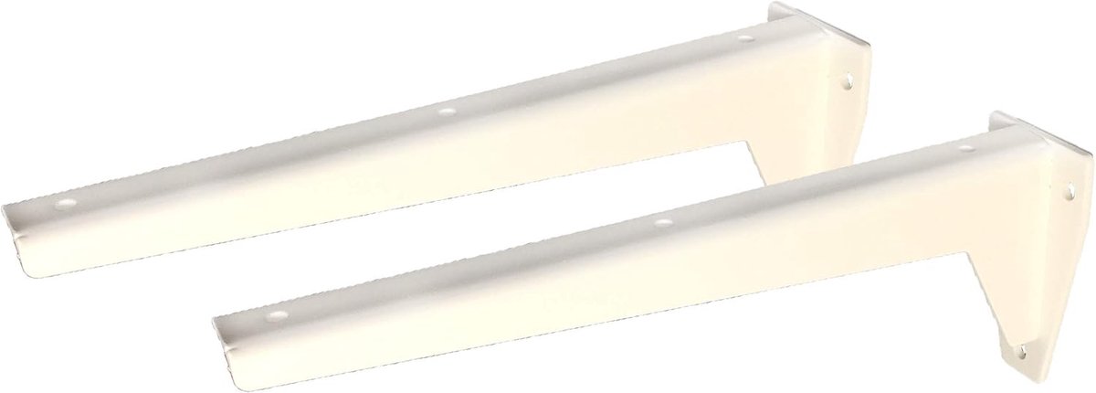 Steun voor planken L-profiel 120 mm - gegalvaniseerd staal - 150 kg draagvermogen - ideaal voor meubels - ShopVlot