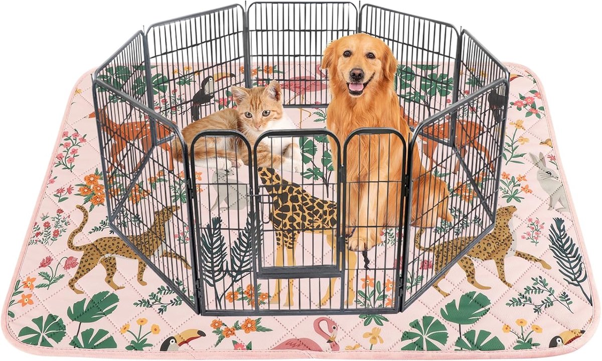 Hernieuwbare honden training pads - Super absorberend - Wasbaar forest patroon - Beschermt vloeren en meubels - SnelShoppen