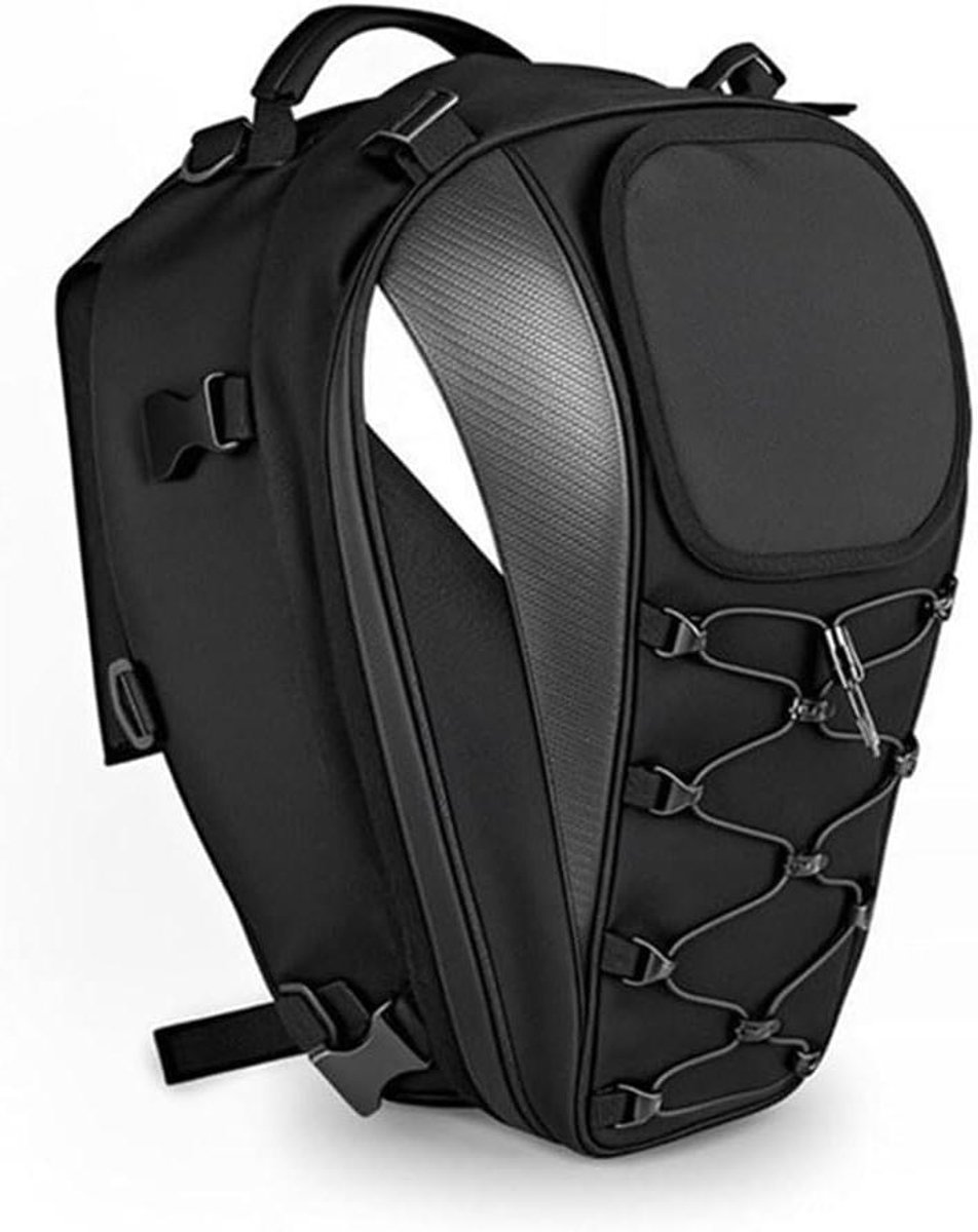 Motorfiets Staarttas - Motorbagage Achtertas - Motorrijden Opslag - Uitbreidbaar Helm - 1.5 Kilogram - normal
