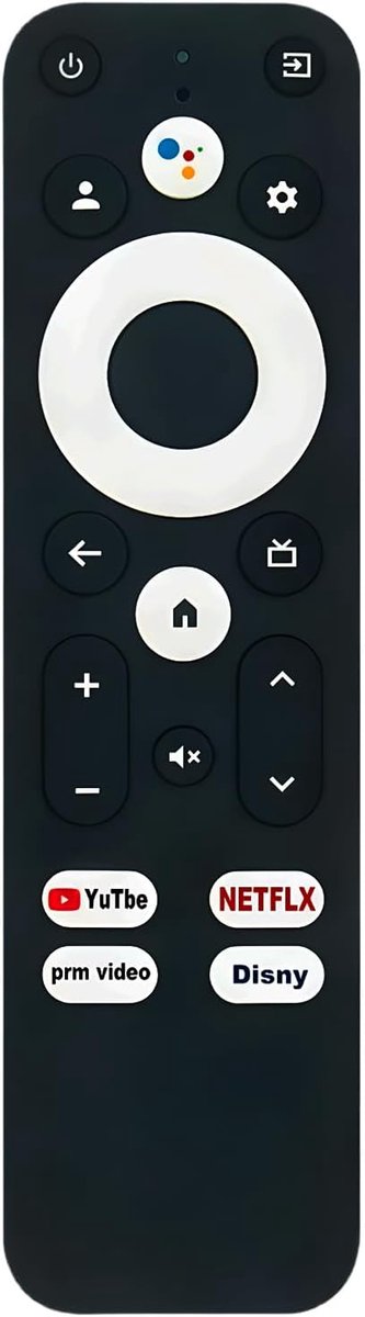Afstandsbediening G10 - vervangend voor Google TV Next 4K - eenvoudig te gebruiken - ideaal bij verlies - SnelShoppen