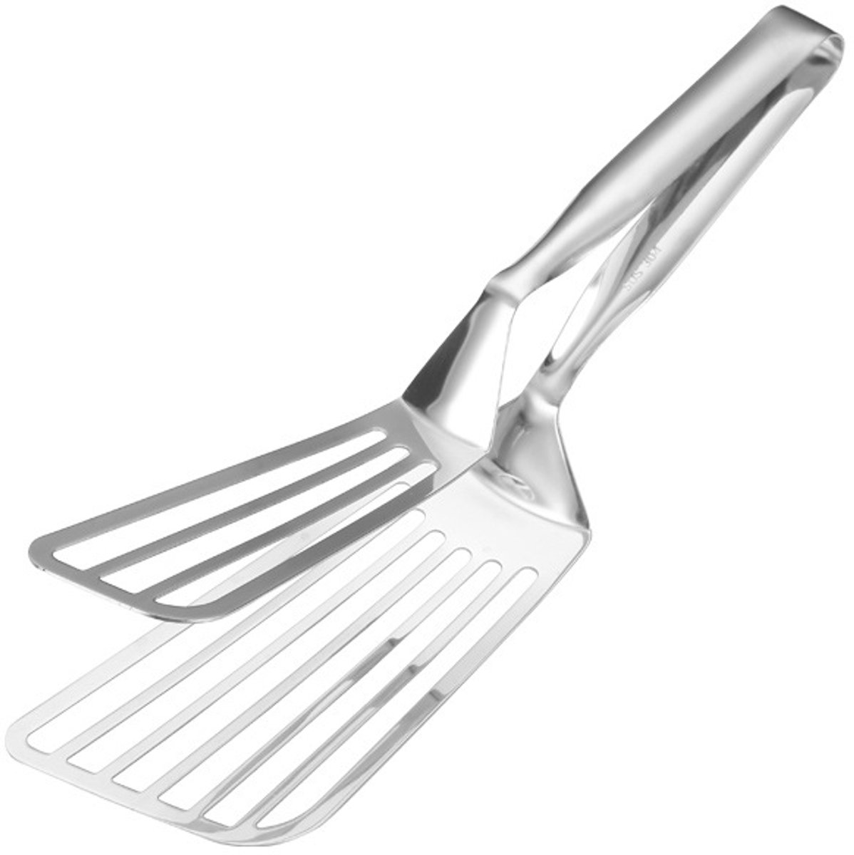 Keukentang - roestvast staal geperforeerd dubbelblad geschikt voor vis pizza grillen hittebestendig multifunctioneel keukenbereidingsgereedschap