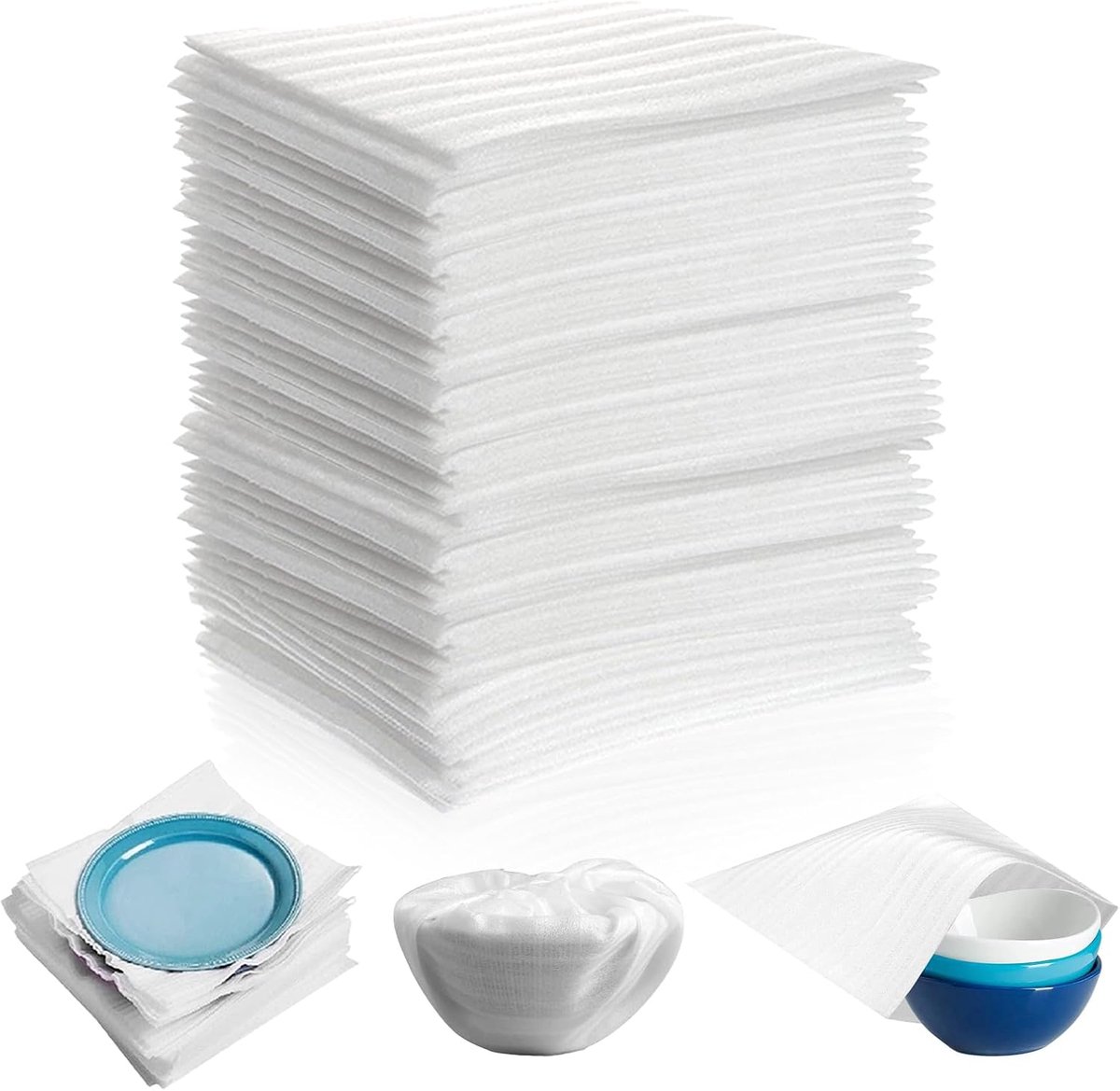 Verpakkingsmateriaal Luchtkussenfolie 30 x 30 cm - 100 Stuks - Beschermend - Perfect voor Verhuizen - SnelShoppen