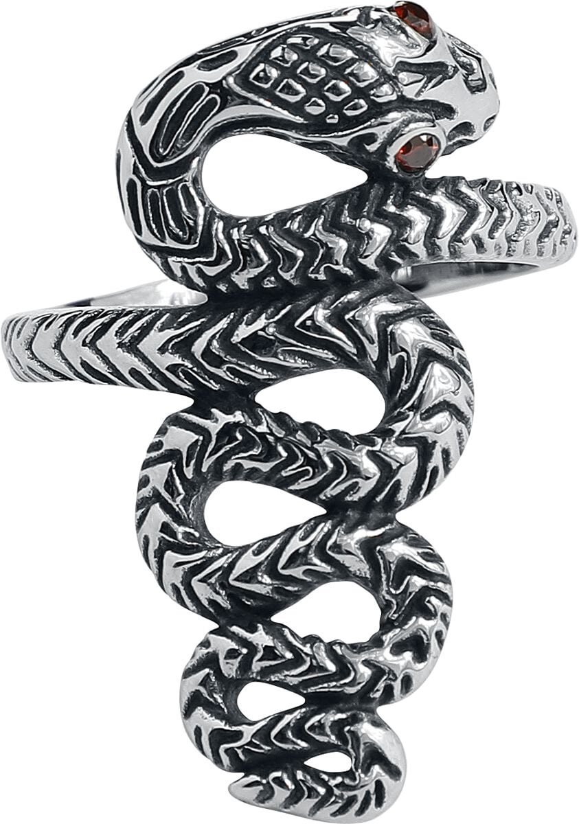 etNox Große Schlange Dames Ring - zilverkleurig - 59