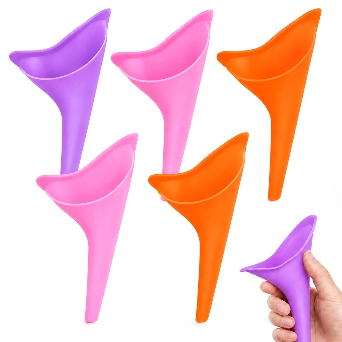 Urinella voor vrouwen 5 stuks - draagbare urineerhulp - lekvrij design - ideaal voor onderweg - SnelShoppen