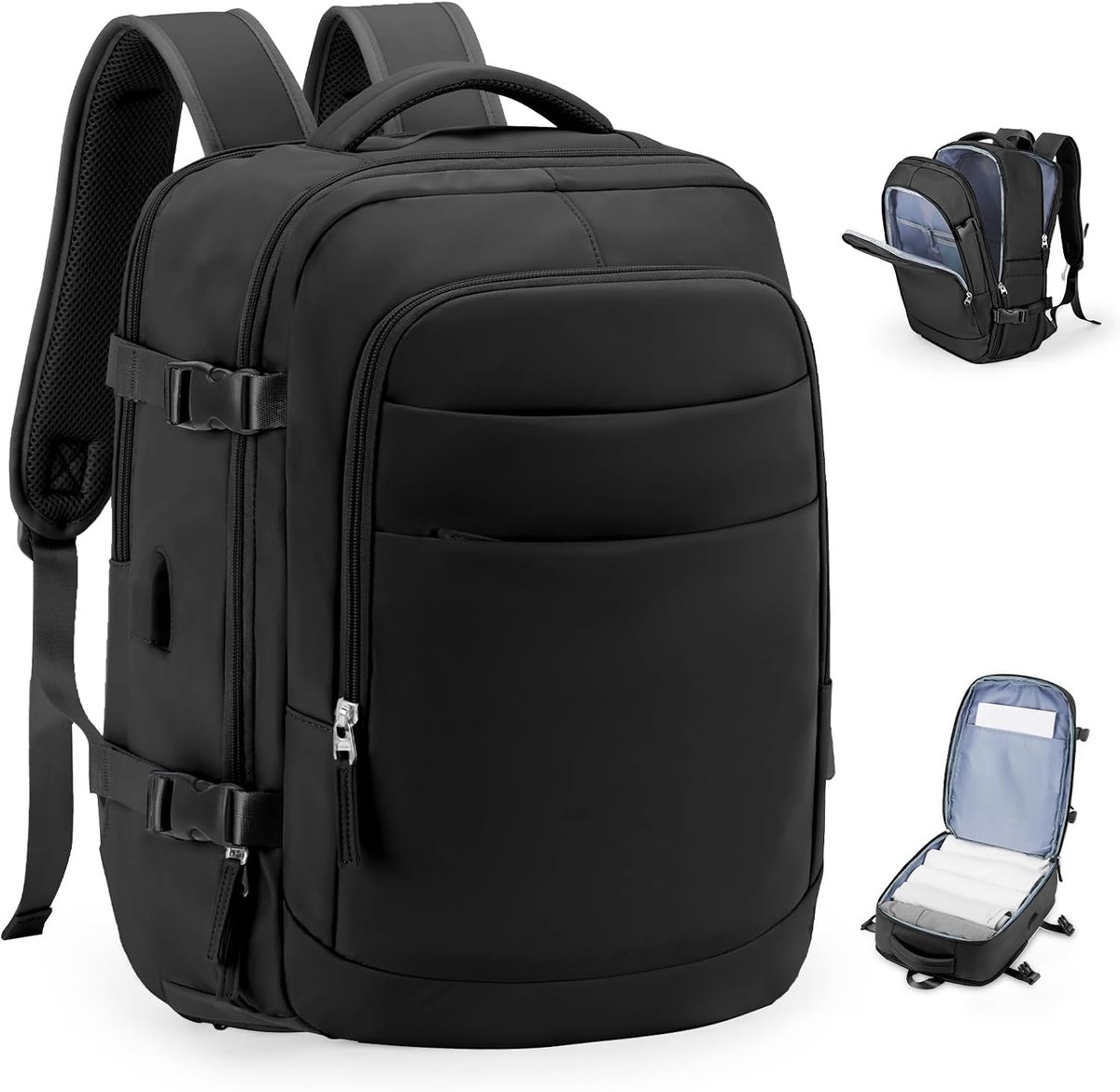 Reisrugzak 40x30x25 cm - Draagbare handbagage - Comfortabel en praktisch - Ideaal voor vliegtuigen - SnelShoppen