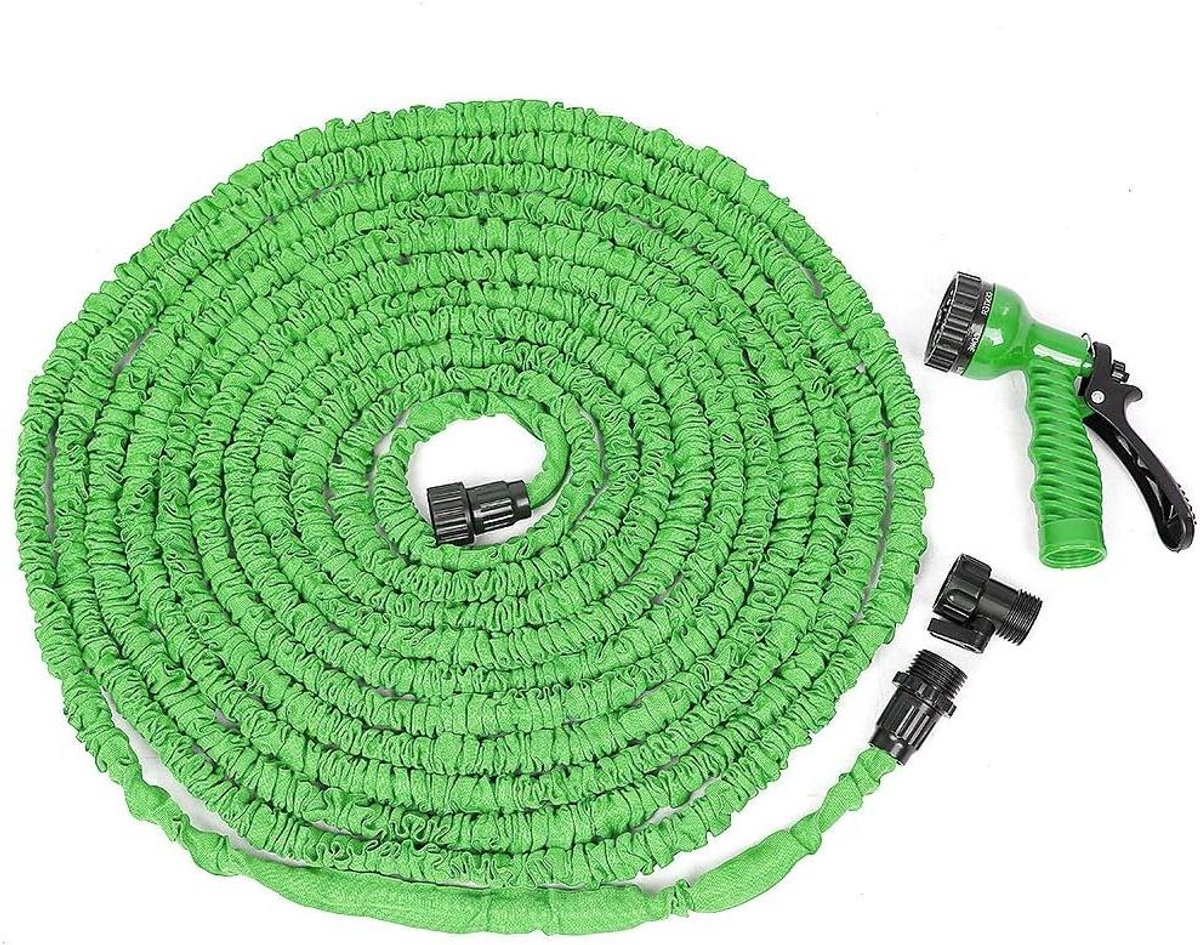 Uittrekbare Tuinslang - Flexibele Slang - Tuin Besproeien - 3x Uittrekbaar - 53 Meter - Groen